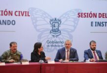 Instalan Puesto de Comando Interinstitucional en Michoacán para intensificar prevención por lluvias